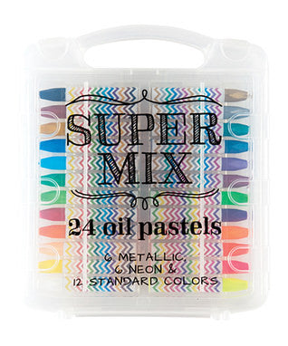 super mix 24 oil pastels